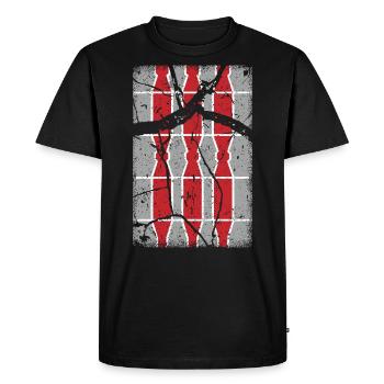 Armoiries de l’Ombrie - Vintage - T-shirt Premium bio Homme - noir - Devant - Nico (187cm)