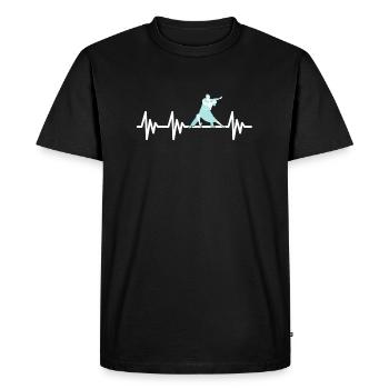 Dancing Heartbeat Dancing Dancer Salsa - Men's Premium Organic T-Shirt - black - Front - Nico (187cm)