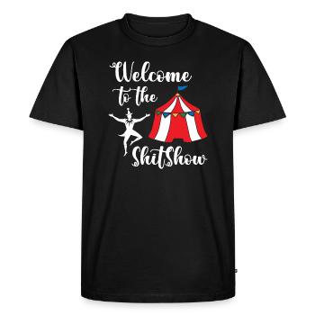 Bienvenue au Shitshow Circus - T-shirt Premium bio Homme - noir - Devant - Nico (187cm)