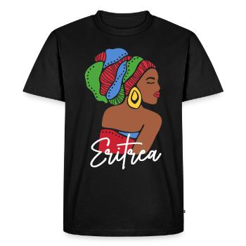 Érythrée Drapeau érythréen Asmara Patrimoine noir - T-shirt Premium bio Homme - noir - Devant - Nico (187cm)