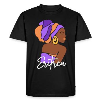 Érythrée Drapeau érythréen Asmara Patrimoine noir - T-shirt Premium bio Homme - noir - Devant - Nico (187cm)