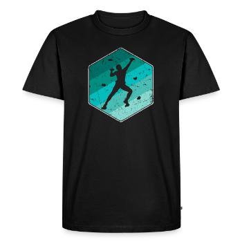 Escalade Boulder Boulder Escalade Alpinistes - T-shirt Premium bio Homme - noir - Devant - Nico (187cm)