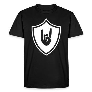 Icône des armoiries de la main du parti - T-shirt Premium bio Homme - noir - Devant - Nico (187cm)