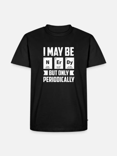 Nerd - Chimie - Enseignant - T-shirt Premium bio Homme - noir