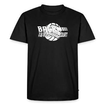 Joueurs de volley-ball de volley-ball - T-shirt Premium bio Homme - noir - Devant - Nico (187cm)