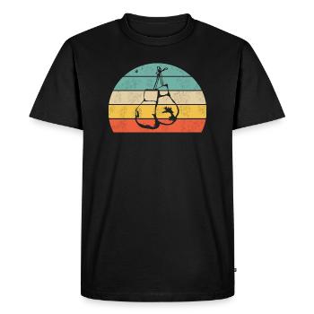 Maillot de boxe - T-shirt Premium bio Homme - noir - Devant - Nico (187cm)