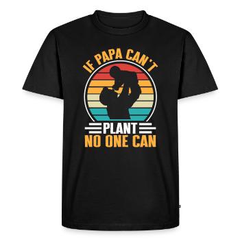 Cool saying for cool fathers - Men's Premium Organic T-Shirt - black - Front - Nico (187cm)