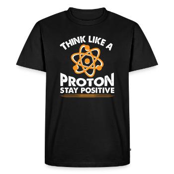rester positif - Professeur professeur de chimie - T-shirt Premium bio Homme - noir - Devant - Nico (187cm)