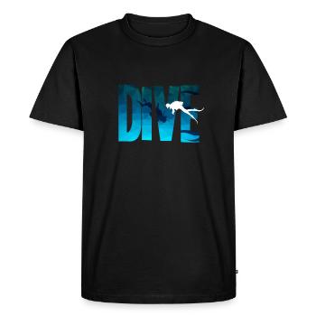 Plongée - plongée, plongeurs, plongée en apnée - T-shirt Premium bio Homme - noir - Devant - Nico (187cm)