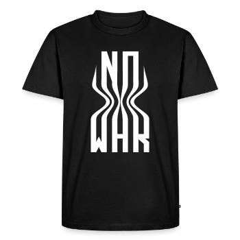 No War - Men's Premium Organic T-Shirt - black - Front - Nico (187cm)