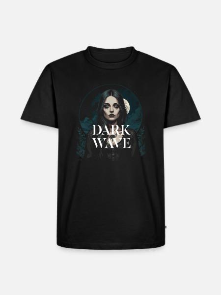 Dark Wave music design - Men's Premium Organic T-Shirt - black