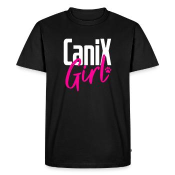 Dog Sport Dog Trekking Running with Dog Canicross - Men's Premium Organic T-Shirt - black - Front - Nico (187cm)