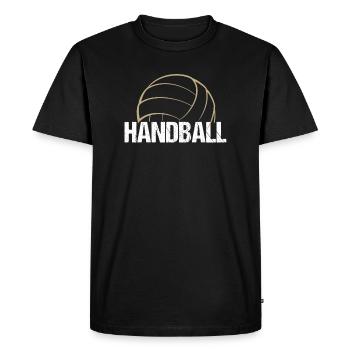 Handball - Cadeau de volleyball de beachball - T-shirt Premium bio Homme - noir - Devant - Nico (187cm)