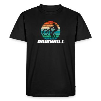 Descente, VTT, cadeau, VTT - T-shirt Premium bio Homme - noir - Devant - Nico (187cm)