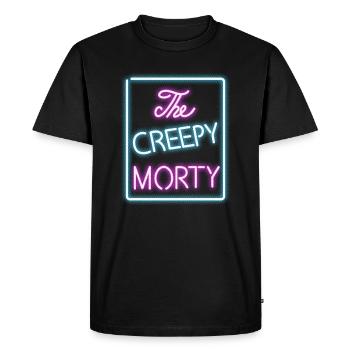 Rick and Morty The Creepy Morty Club - Men's Premium Organic T-Shirt - black - Front - Nico (187cm)