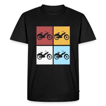 Moped Moped Moped Driver Moped Driver Mopeds Mokick - Men's Premium Organic T-Shirt - black - Front - Nico (187cm)