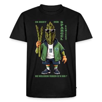 Association des asperges - T-shirt Premium bio Homme - noir - Devant - Nico (187cm)