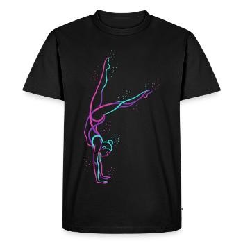 Gymnastique Adolescents - Gymnastes Gymnastique au sol Gymnastique artistique - T-shirt Premium bio Homme - noir - Devant - Nico (187cm)