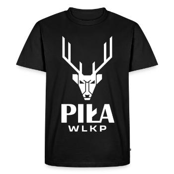 Logo de la ville de Cerf - T-shirt Premium bio Homme - noir - Devant - Nico (187cm)