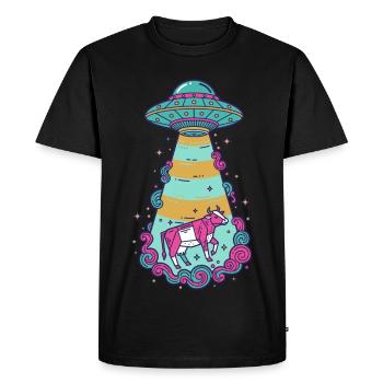 Symbole zen de la géométrie sacrée de la spiritualité - T-shirt Premium bio Homme - noir - Devant - Nico (187cm)