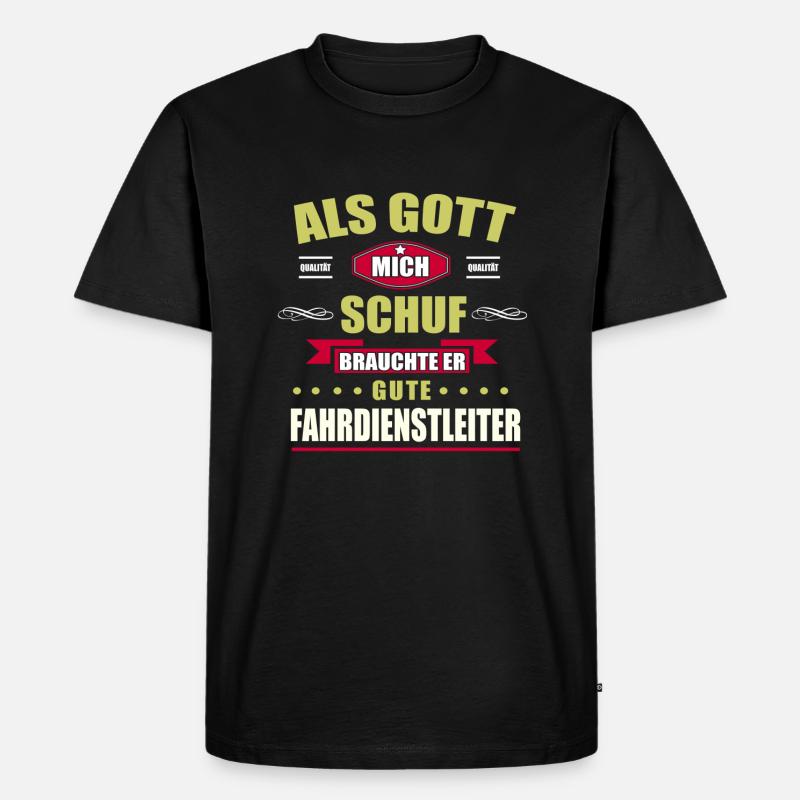 FAHRDIENSTLEITER-GESCHENK - Männer Premium Bio T-Shirt - Schwarz