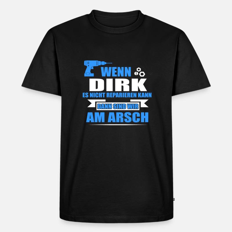 DIRK-Geschenk - Männer Premium Bio T-Shirt - Schwarz