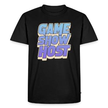 Jeux de société passionnants Animateur de jeu télévisé drôle - T-shirt Premium bio Homme - noir - Devant - Nico (187cm)