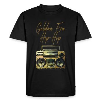 L’âge d’or du hip-hop - T-shirt Premium bio Homme - noir - Devant - Nico (187cm)