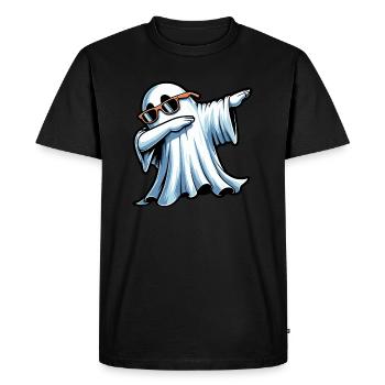 Dabbing Fantôme - T-shirt Premium bio Homme - noir - Devant - Nico (187cm)