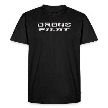 Drone Drones Drone Flight Drone Pilot - T-shirt Premium bio Homme - noir - Devant - Nico (187cm)