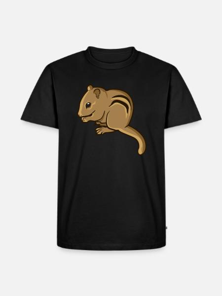 Chipmunk chipmunk rodent gift rodent - Men's Premium Organic T-Shirt - black