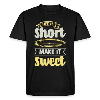 Cool Surfer Disant Idée Cadeau - T-shirt Premium bio Homme - noir - Devant - Nico (187cm)