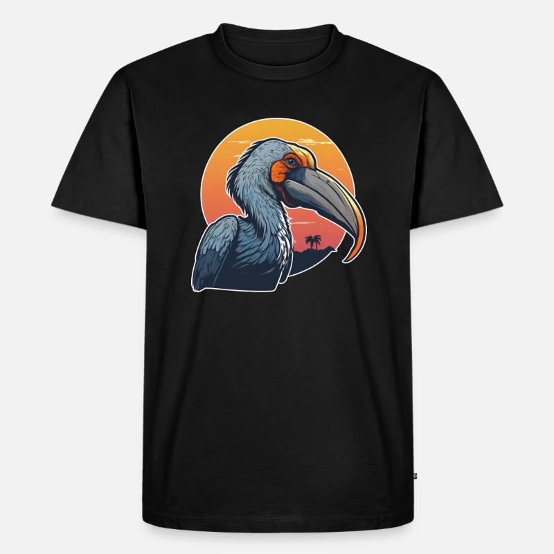 Schuhschnabel - Männer Premium Bio T-Shirt - Schwarz