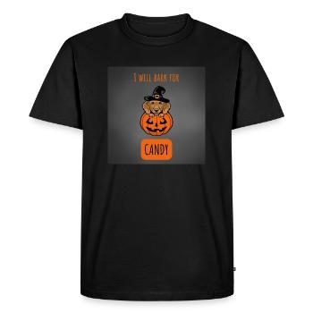 HALLOWEEN - Chien - T-shirt Premium bio Homme - noir - Devant - Nico (187cm)