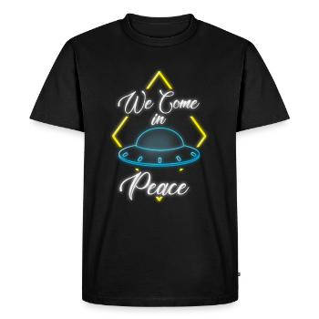 Uv Lumière Noire Coloré Néon - T-shirt Premium bio Homme - noir - Devant - Nico (187cm)