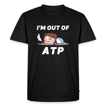 Out of ATP T-Shirt Black - Männer Premium Bio T-Shirt - Schwarz - Vorne - Nico (187cm)