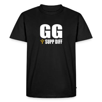 GG Supp Diff Gamer Gaming - T-shirt Premium bio Homme - noir - Devant - Nico (187cm)