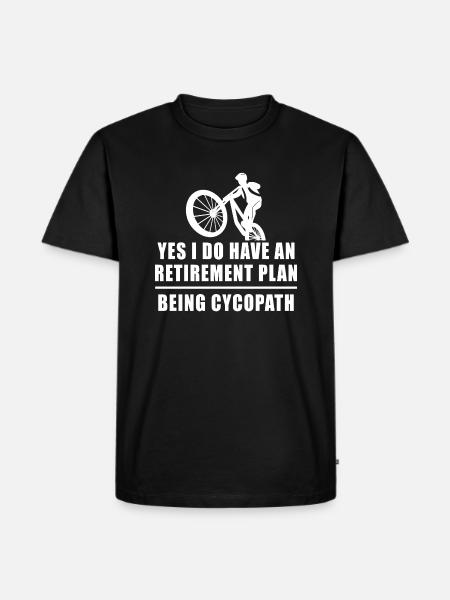 Cycopath - Männer Premium Bio T-Shirt - Schwarz