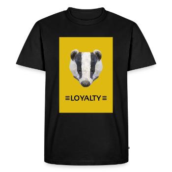 La loyauté du blaireau - T-shirt Premium bio Homme - noir - Devant - Nico (187cm)