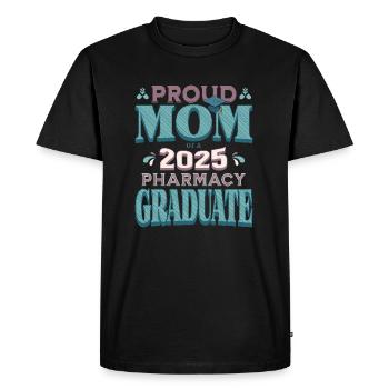 Fière maman d’un diplômé en pharmacie de 2025 - T-shirt Premium bio Homme - noir - Devant - Nico (187cm)