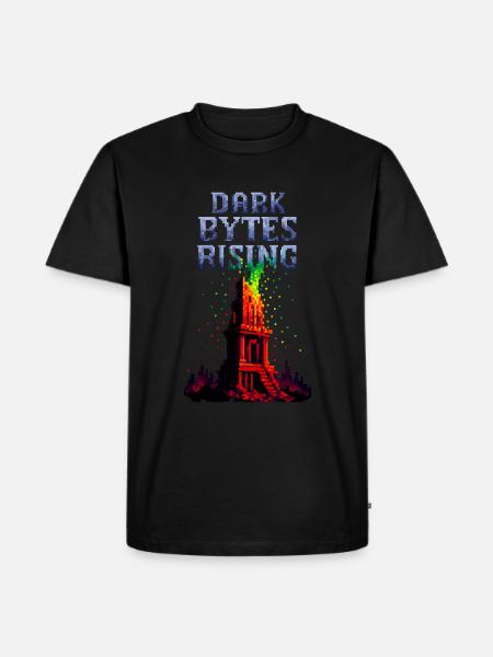 Dark Bytes Rising – Digital Awakening - Männer Premium Bio T-Shirt - Schwarz
