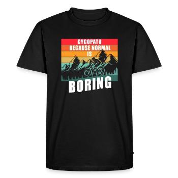 Cycopathe - T-shirt Premium bio Homme - noir - Devant - Nico (187cm)