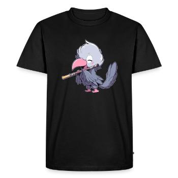 Schuhschnabel joue de la flûte - T-shirt Premium bio Homme - noir - Devant - Nico (187cm)