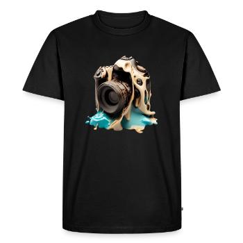Caméra de fusion - T-shirt Premium bio Homme - noir - Devant - Nico (187cm)