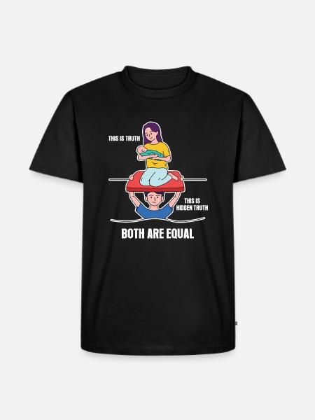 Father's Day Parents Design - Men's Premium Organic T-Shirt - black