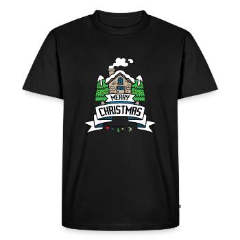 Merry Christmas gift idea - Men's Premium Organic T-Shirt - black - Front - Nico (187cm)
