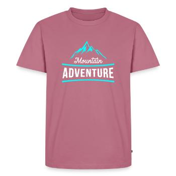 Berg Erlebnisse Bergsteiger Geschenk - Männer Premium Bio T-Shirt - Mauve - Vorne - Nico (187cm)