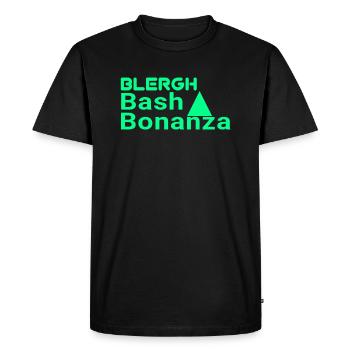 Blergh Bash Bonanza - Men's Premium Organic T-Shirt - black - Front - Nico (187cm)