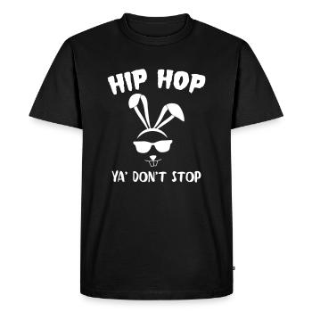 Hip Hop ya don't stop easter - Men's Premium Organic T-Shirt - black - Front - Nico (187cm)