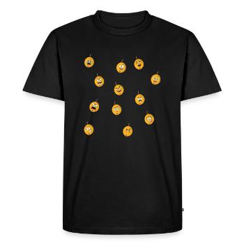 nèfle - T-shirt Premium bio Homme - noir - Devant - Nico (187cm)